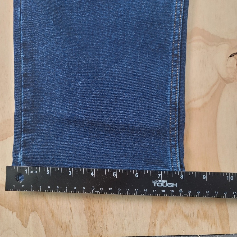 Levis 513 Slim Straight Jeans Mens 36x30 Dark Wash Indigo Blue Stretch Denim NWT - Picture 12 of 13